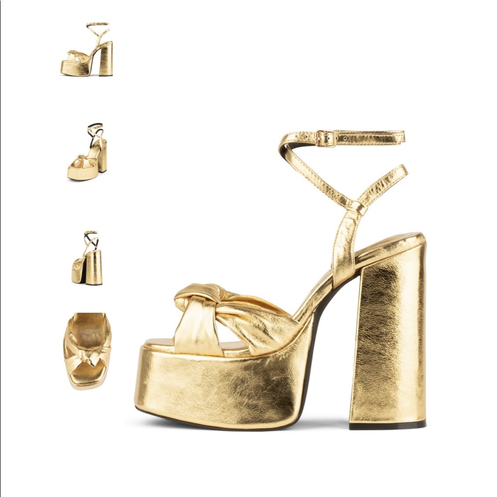 Seventy in gold crinkle